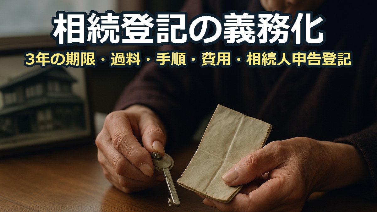 古い家の鍵と折りたたんだ書類を手にした年配の女性の手元